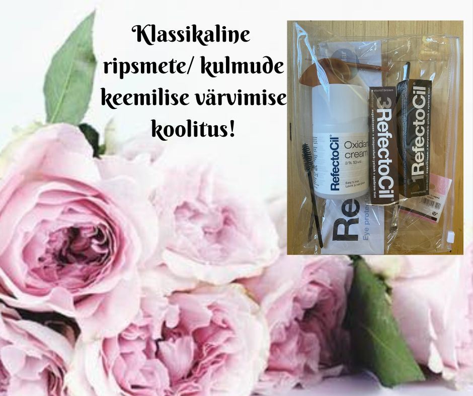 Salong Rosita Klassikaline ripsmete/kulmude keemilise värvimise koolitus - Image 1